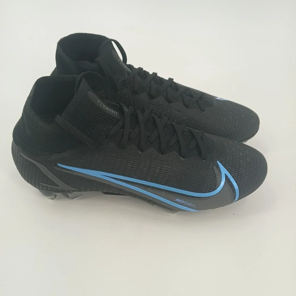 Nike Mercurial Superfly 8 Elite SG-PRO Anti-Clog Black Blue CV0960-004 Mens 6.5